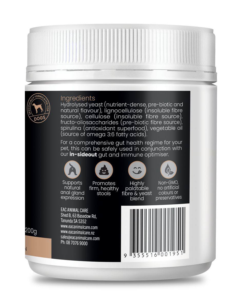 gut &amp; gland Daily Stool Firming &amp; Anal Gland Support for Dogs