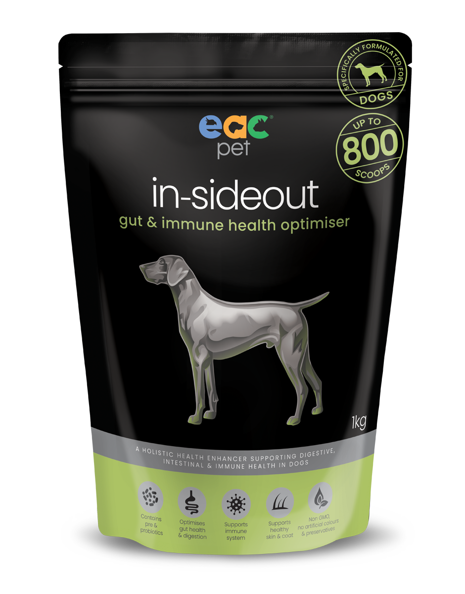 in-sideout Dog Formula - Pre &amp; Probiotic Natural Nutraceutical Supplement For Dogs