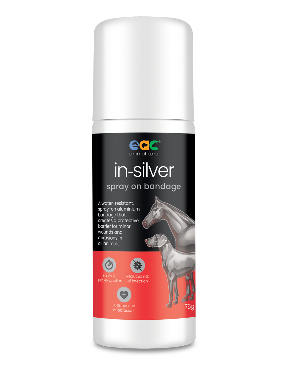 in-silver Spray On Bandage For Horses, Cattle, Dogs & Other Pets & Animals